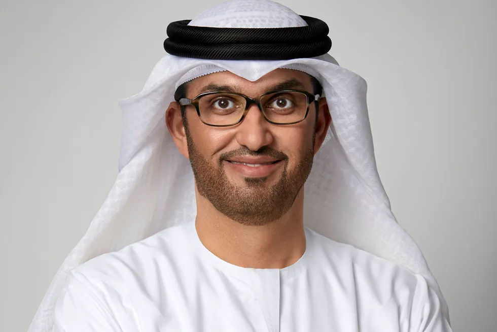 Sultan Ahmed Al Jaber, chief executive of the Adnoc group.