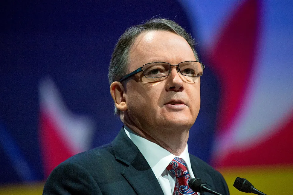 Collaboration pact: Woodside chief executive Peter Coleman