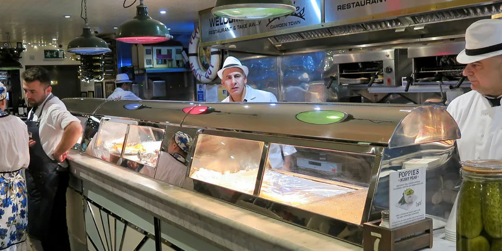 Fish and chips business in Camden Town, London
