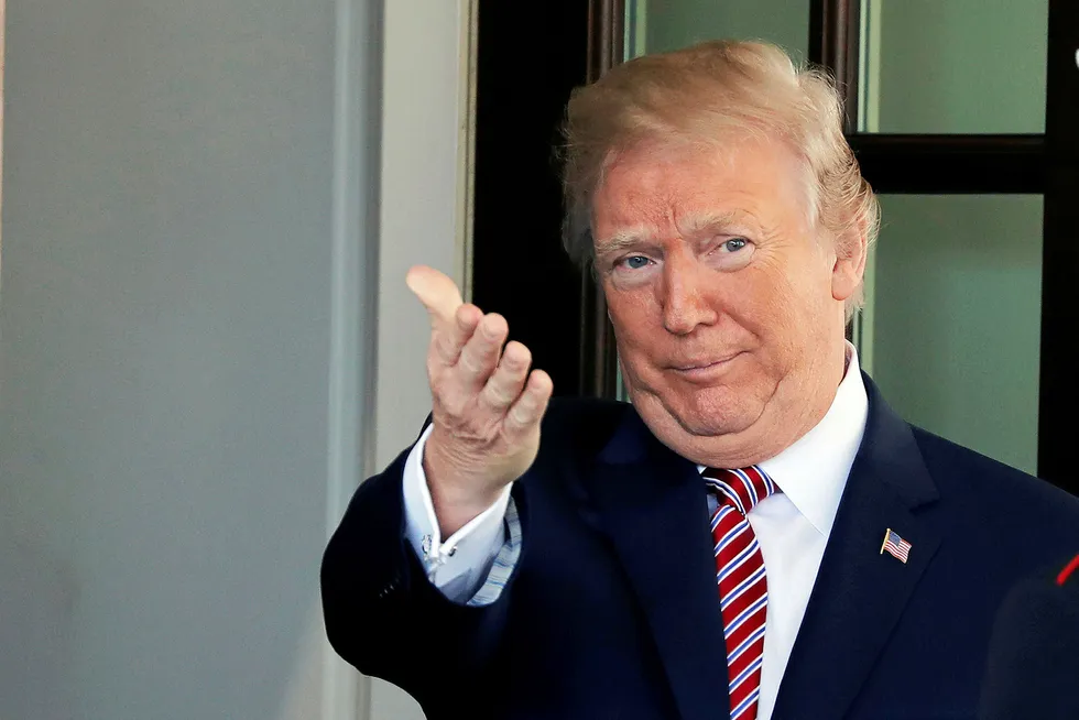 Hawks: US President Donald Trump