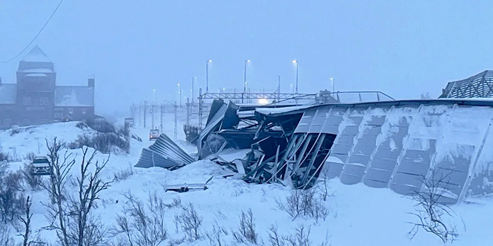 No people were injured in the accident caused by a derailment in Vassijaure on Dec. 17.