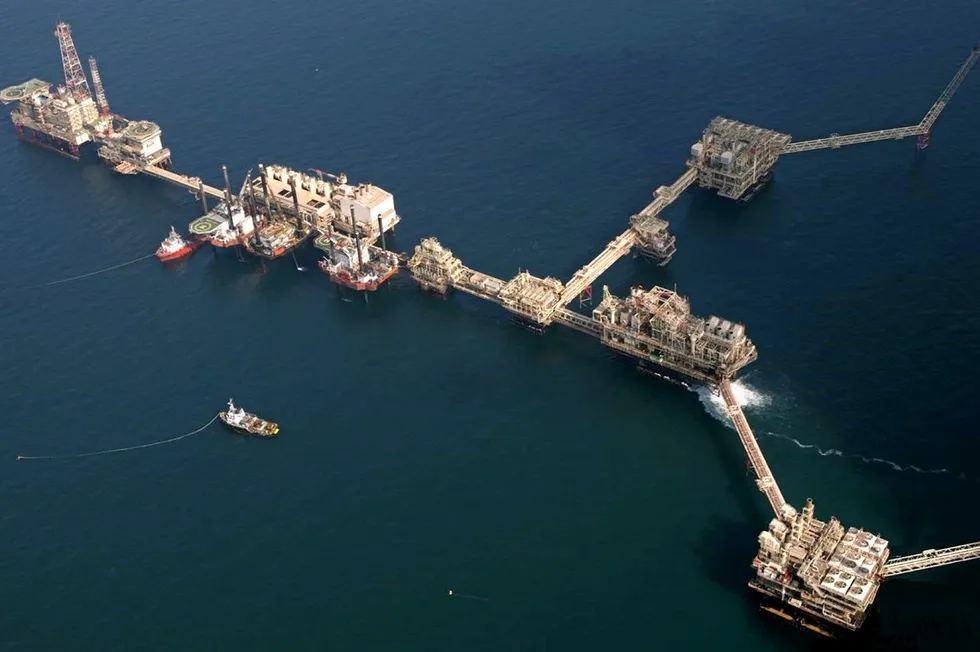 An offshore facility at Adnoc's Lower Zakum oilfield.