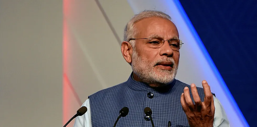 The renewable energy target is a flagship of Narendra Modi's government.