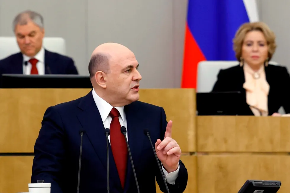 Back to square one: Russian Prime Minister Mikhail Mishustin.