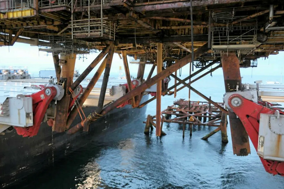 On the way out: the removal of Shell's Brent Alpha topsides using Allseas' gigantic Pioneering Spirit vessel