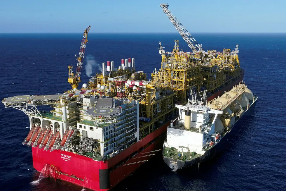 Out of action: the Prelude floating LNG facility off north-west Australia
