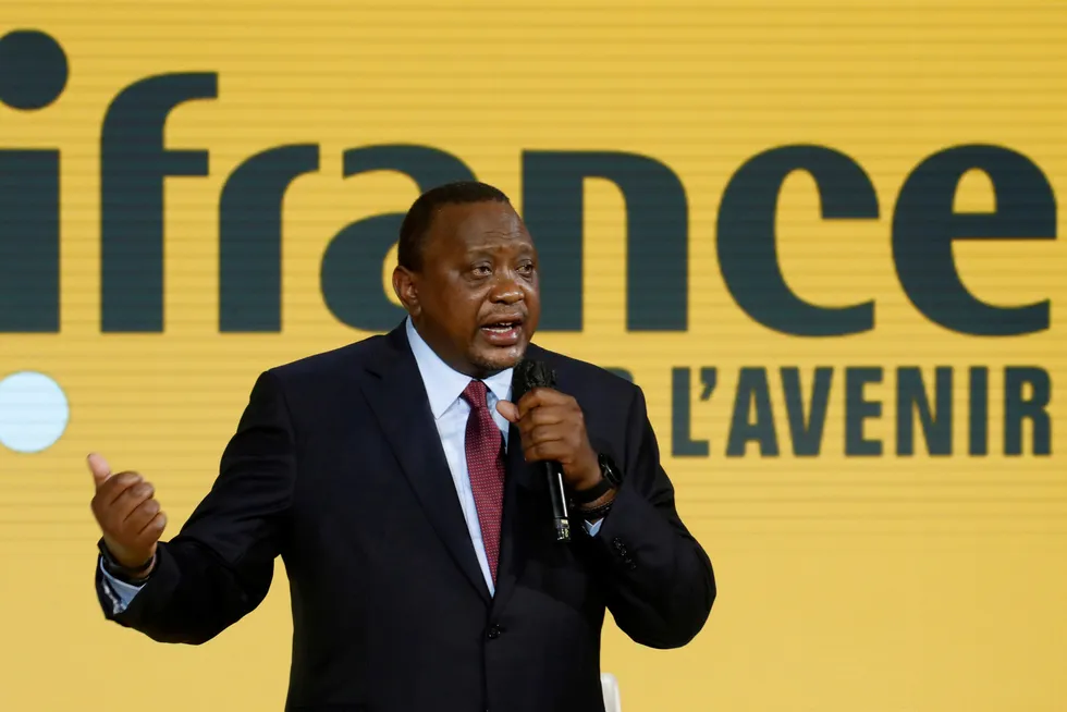 Drawing the line: Kenya's President Uhuru Kenyatta said the International Court of Justice had ‘neither jurisdiction nor competence’ to decide on the dispute