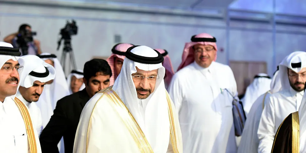 Saudi energy minister Khalid A Al-Falih