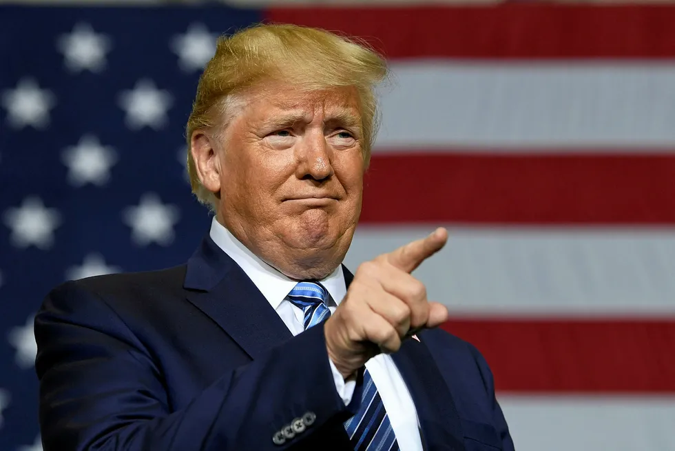 Hit on oil prices: President Donald Trump