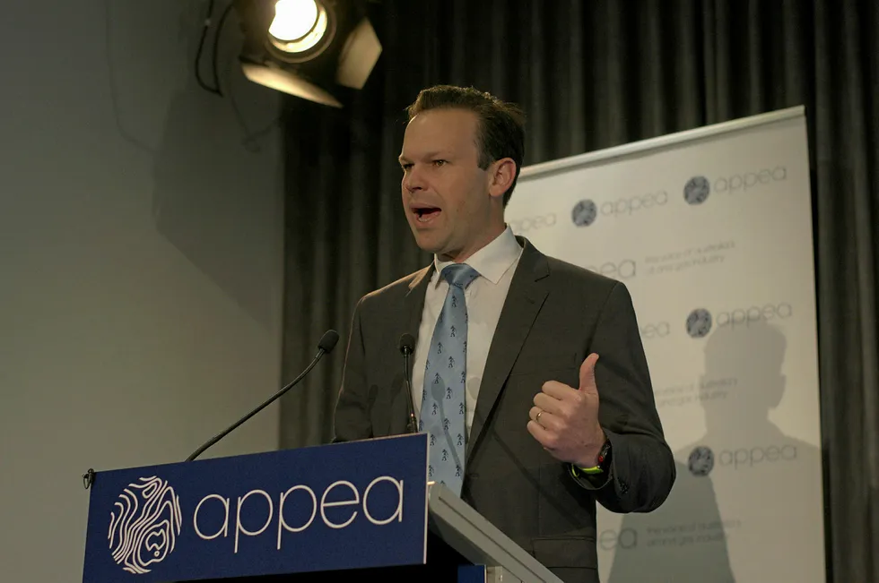 Talking tough: Australian Resources Minister Matt Canavan