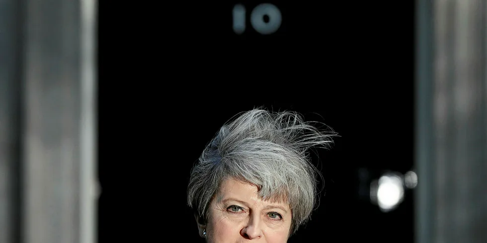 UK Prime Minister Theresa May.