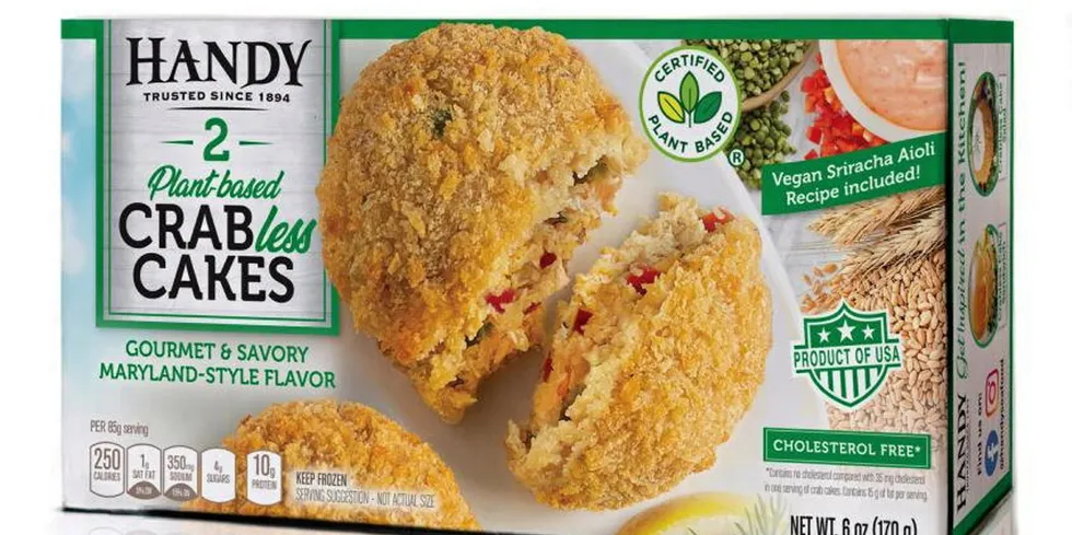 In January of 2022, US crab supplier Handy Seafood introduced a vegan version of its crab cake.