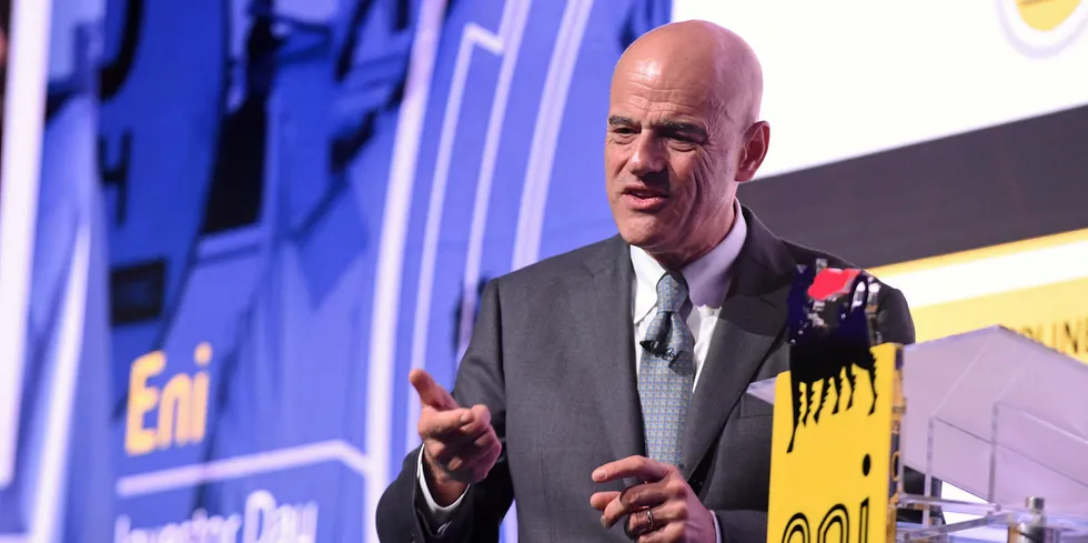 Eni CEO Claudio Descalzi.