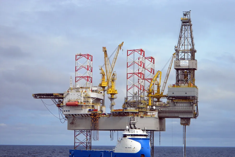 Two-well contract: the Borr Drilling jack-up Prospector 5 at Glengorm in January 2019