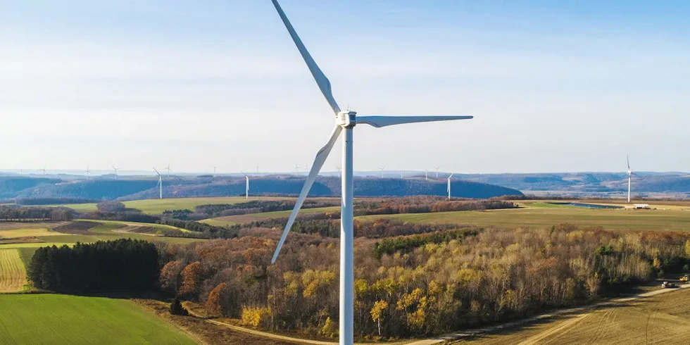 Brookfield Renewables' Cohocton Wind Farm in New York State.