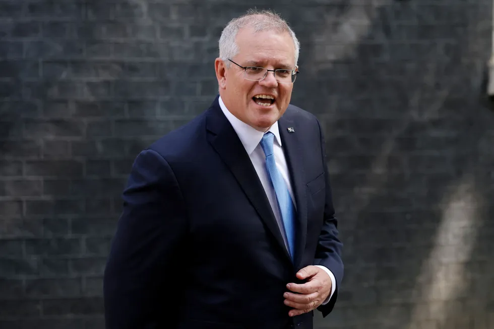 Funding: Australian Prime Minister Scott Morrison