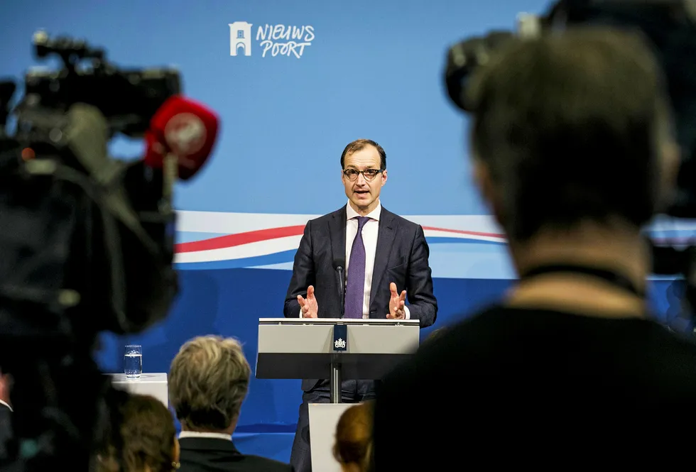 Progress in reductions: Dutch Economic Affairs Minister Eric Wiebes