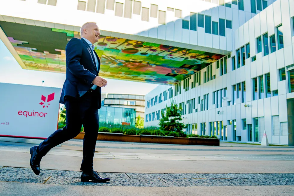 Stronger results: Equinor chief executive Anders Opedal