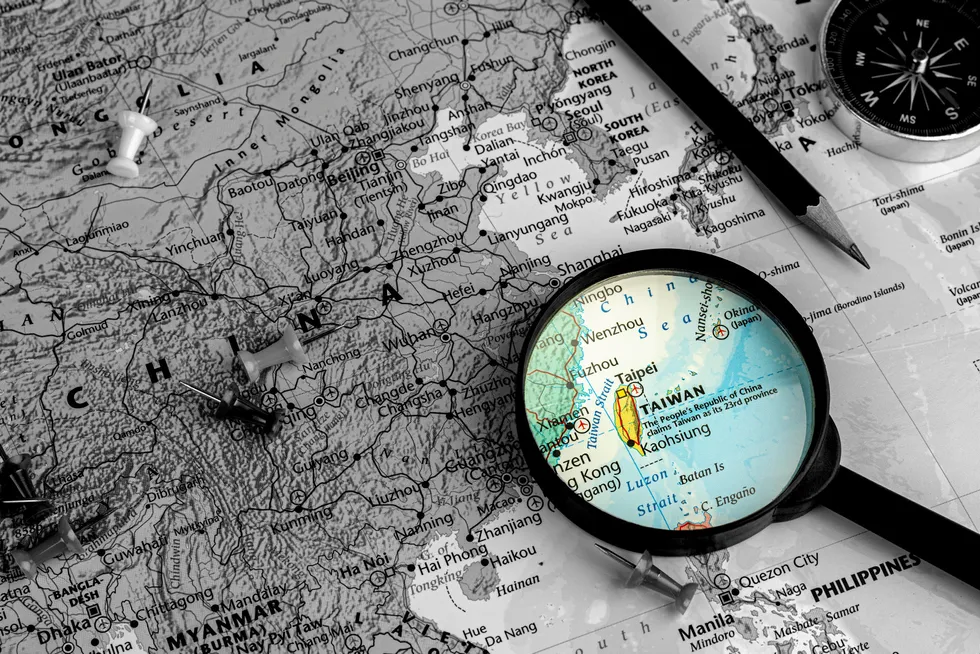 Taiwan map.