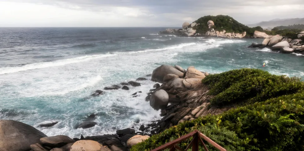 A view of the Caribbean coast in northern Colombia, near the city of Barranquilla, where CIP plans to build a 350MW offshore wind project.