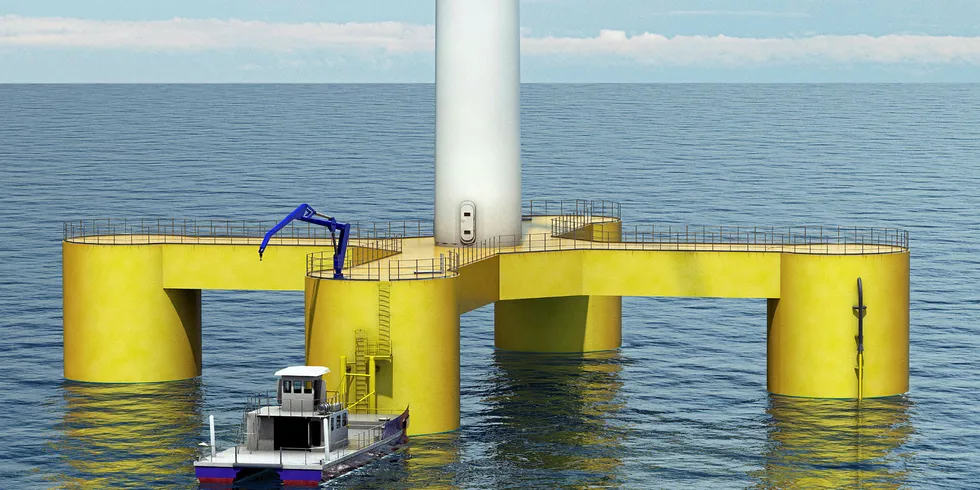 A rendering of the Nautilus floater.