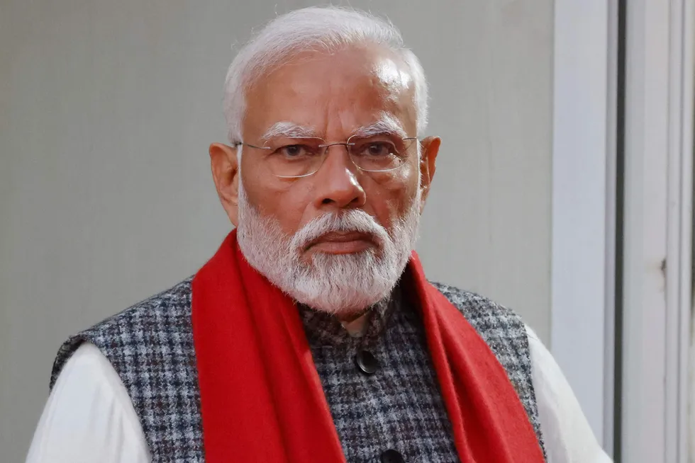 Gas development plans: India's Prime Minister Narendra Modi.
