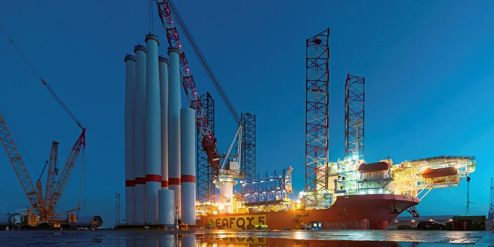 Seafox 5 at the Dutch port of Eemshaven.