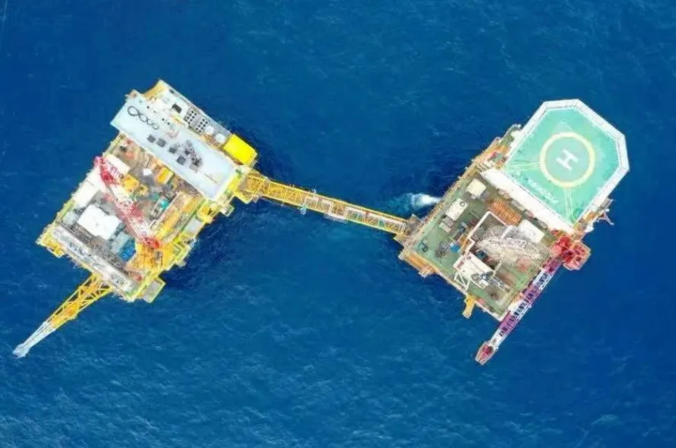 The Panyu field cluster redevelopment in the South China Sea.