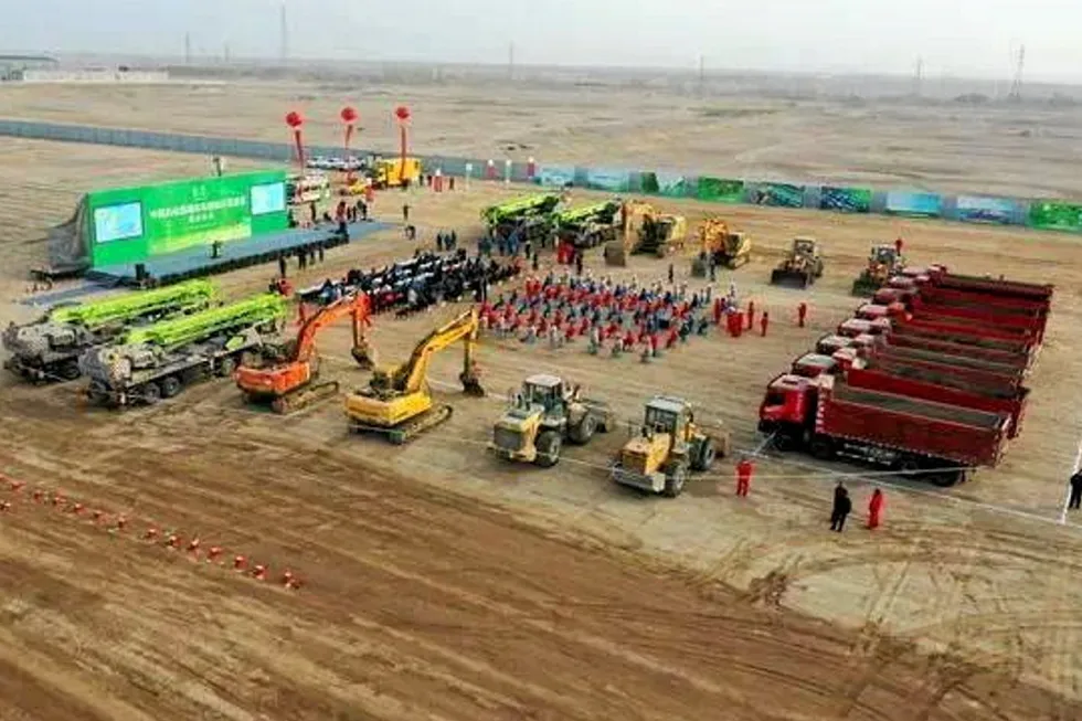 Record-breaking: Sinopec's facility in China's Xinjiang province is being hailed as the world's largest