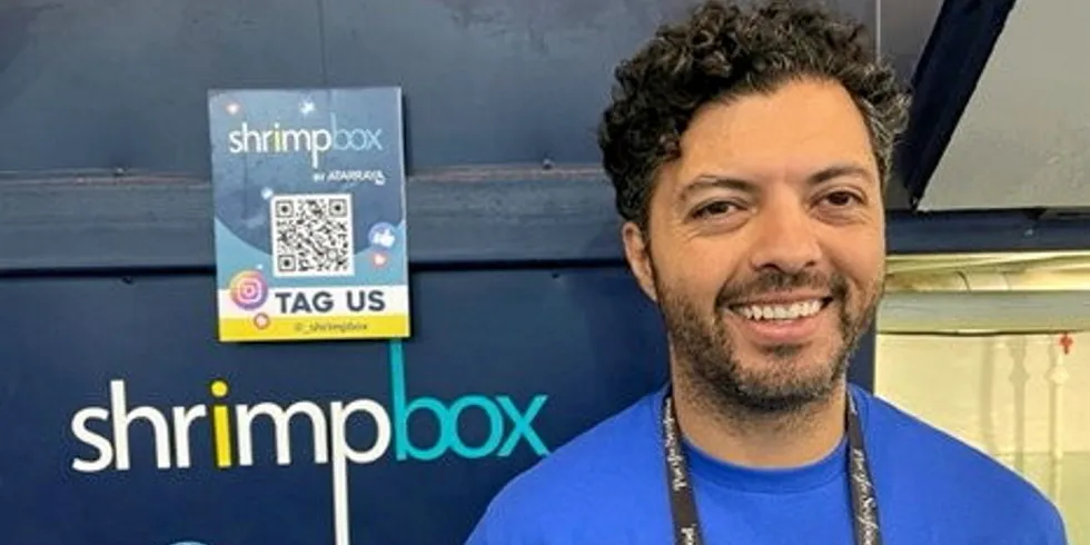 “Our company is at the intersection between biotech, engineering, software and farming,” Daniel Russek, CEO and founder of Atarraya Inc, said at Seafood Expo North America in Boston, March 2024.