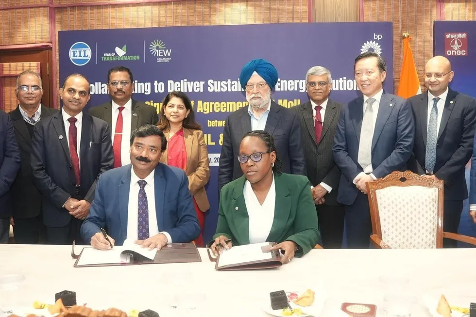 BP and India's EIL sign MoU for collaboration on engineering projects.