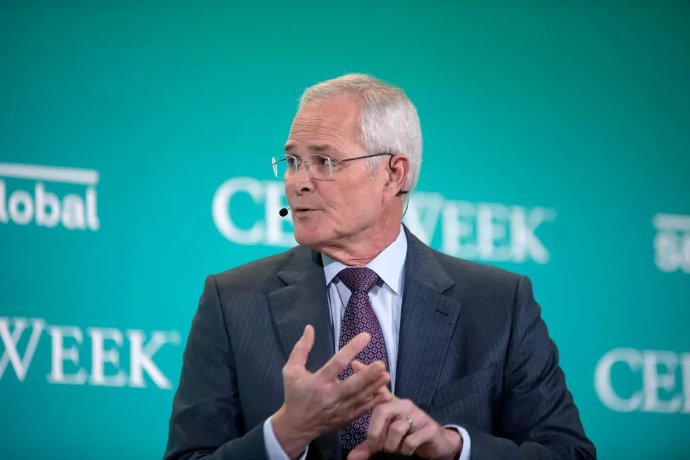New Rovuma: ExxonMobil chief executive Darren Woods.