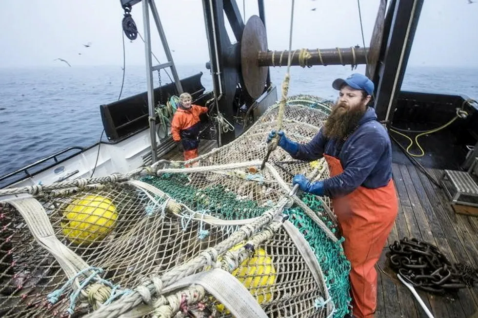. Oregon fishermen at work.
