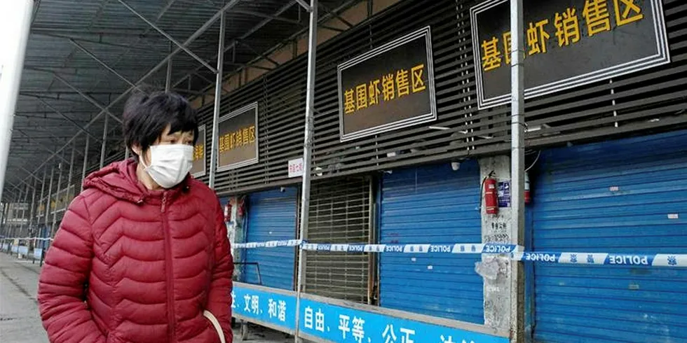 Wuhan Seafood Market, China.