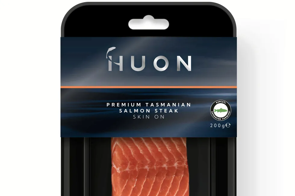 Huon's new own-brand retail salmon product.