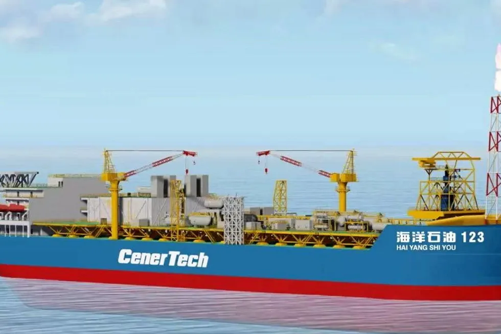Shipshape: an illustration of the Lufeng 12-3 floating production, storage and offloading vessel