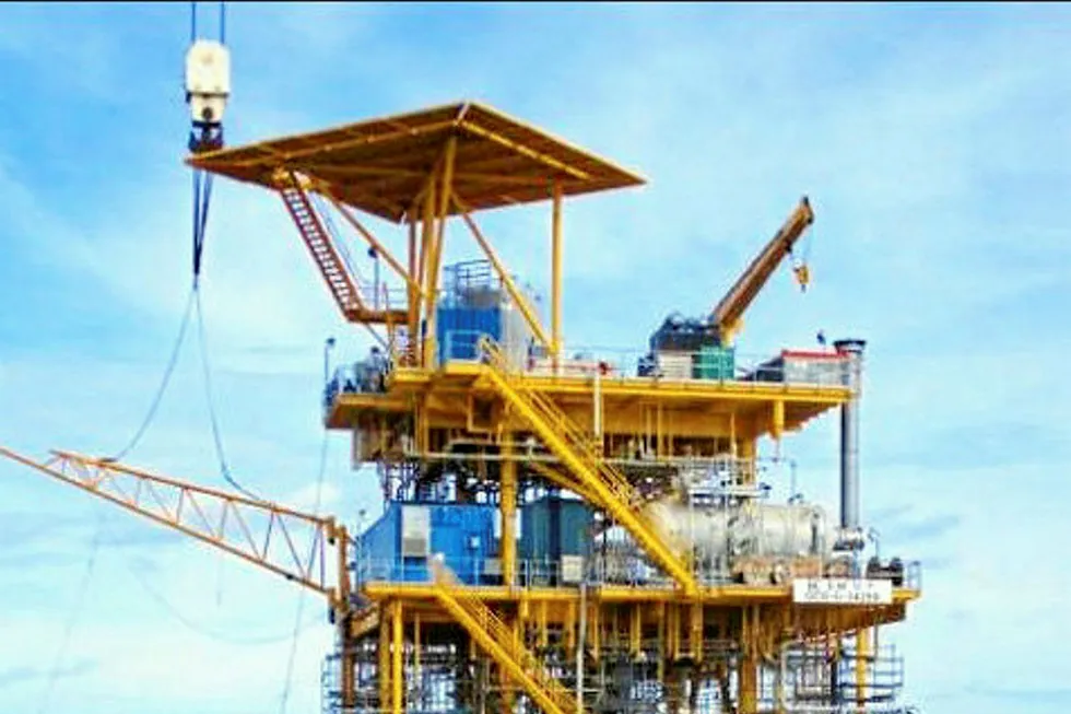 Byron Energy: SM 71 platform in the Gulf of Mexico Photo: BYRON ENERGY