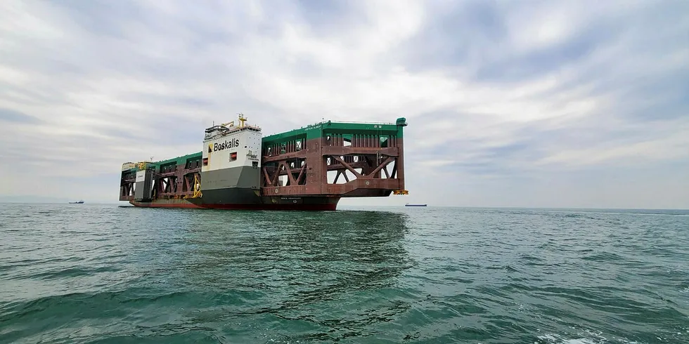 The Havfarm is now in Norwegian waters, scheduled to arrive in Hadsel this Saturday.