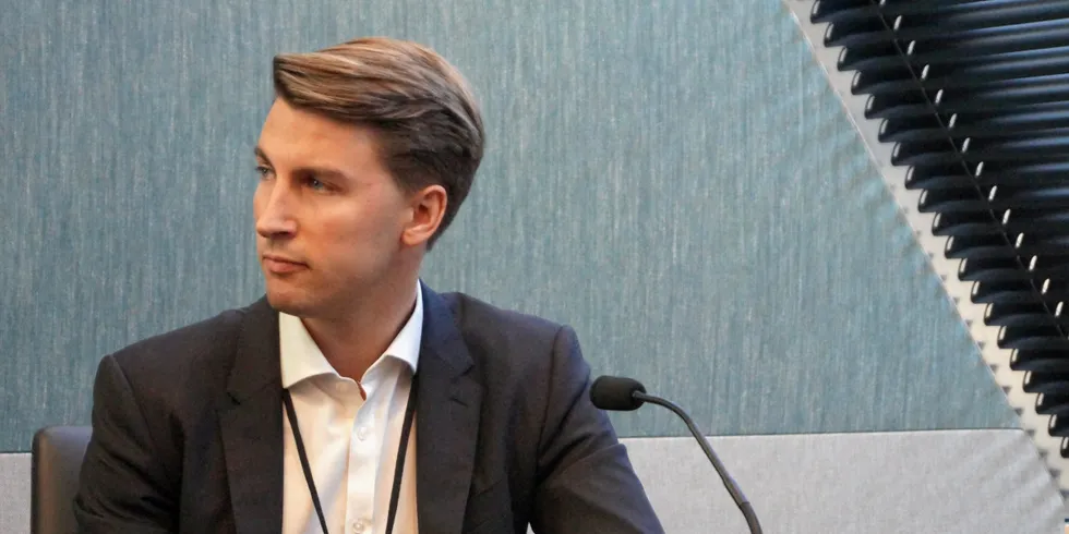 Karl Oystein Oyehaug at IntraFish's Seafood Investor Forum, London.