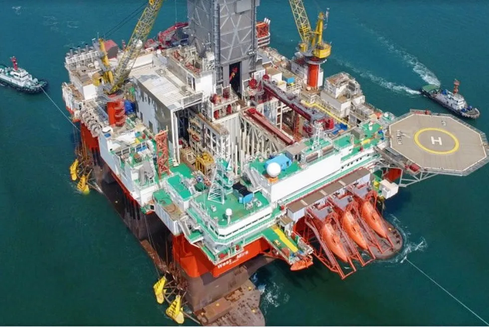 The Deepsea Mira rig has been carrying out key test work in Namibia.