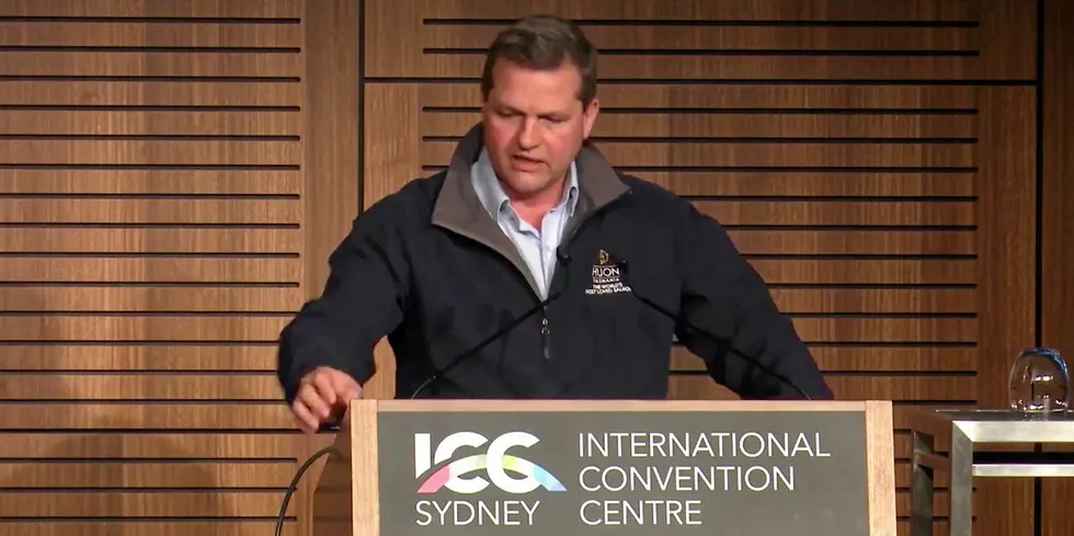 Philip Wiese, deputy CEO at Huon Aquaculture.