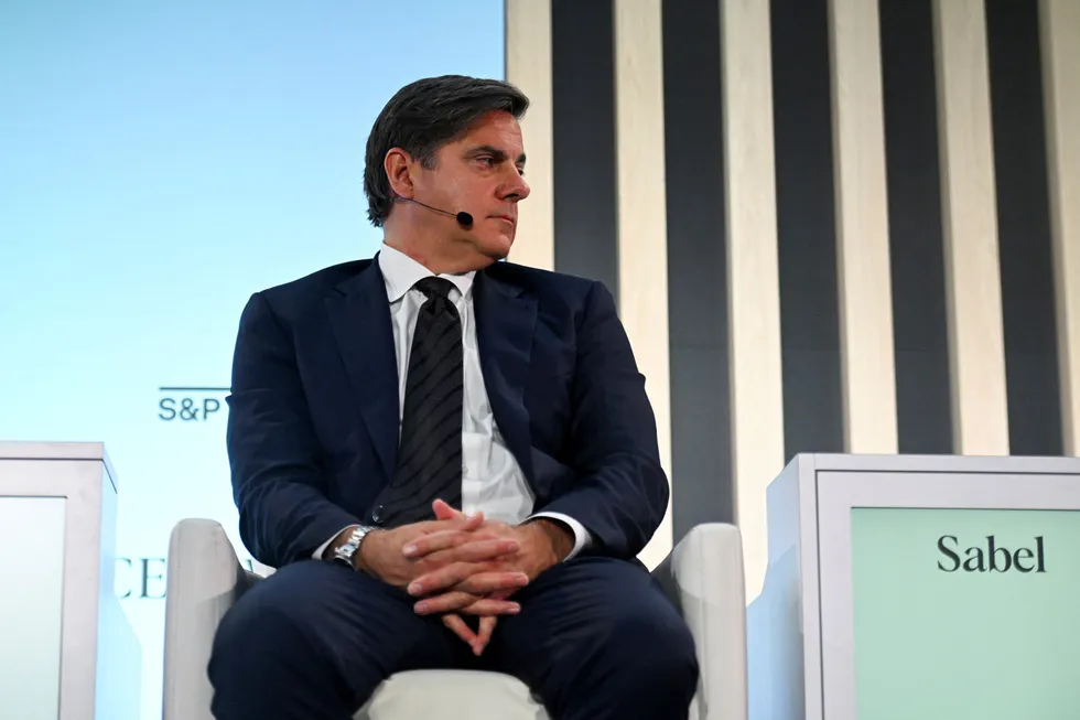 Venture Global chief executive Michael Sabel speaks during a panel at CERAWeek by S&P Global in Houston, Texas, US on 19 March 2024.
