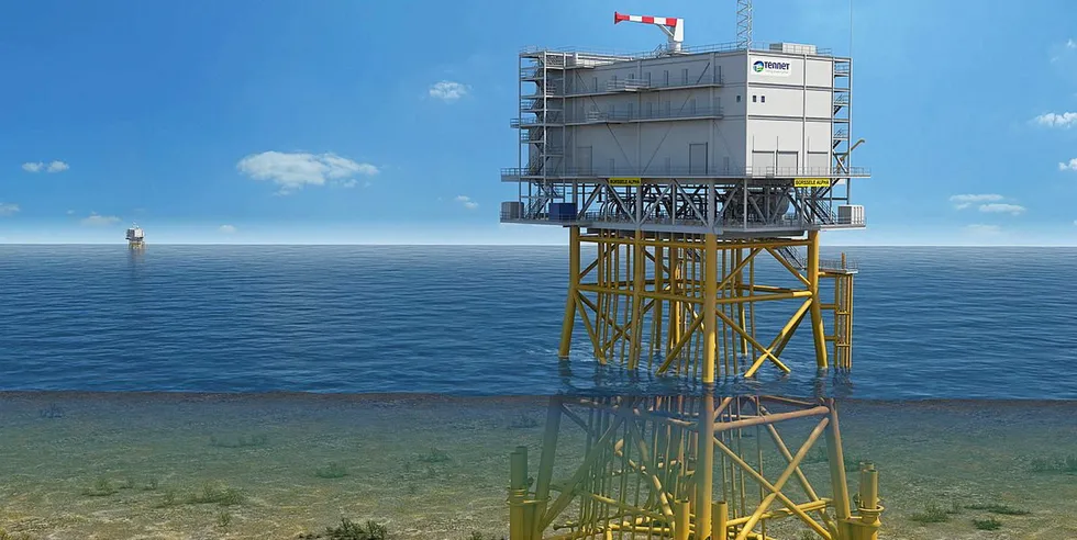 Image of Dutch offshore wind substation