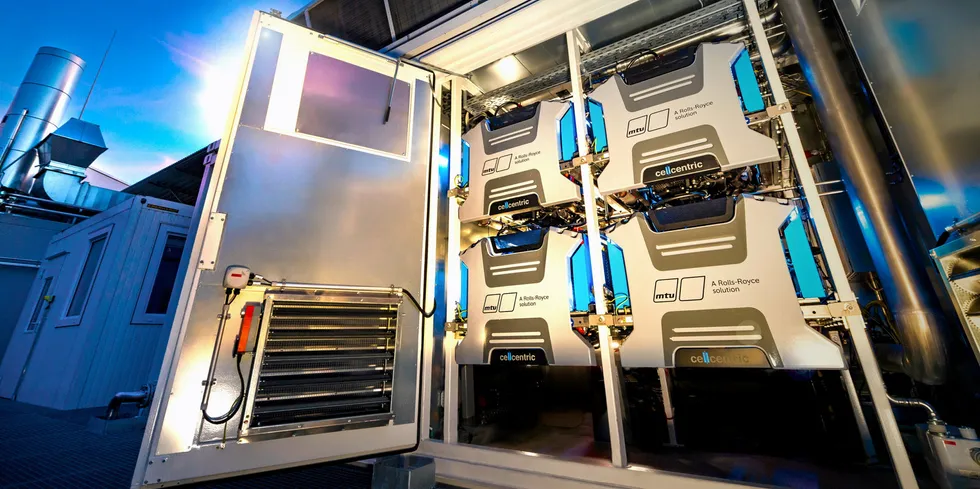 Rolls-Royce's MTU produces fuel-cell and electrolyser technology.