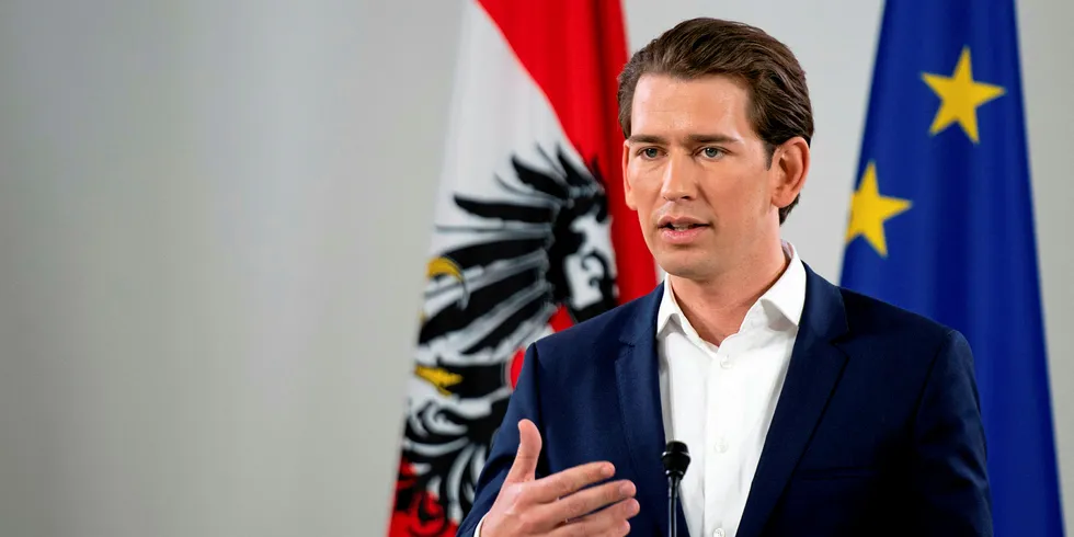 Likely next Austrian Chancellor Sebastian Kurz