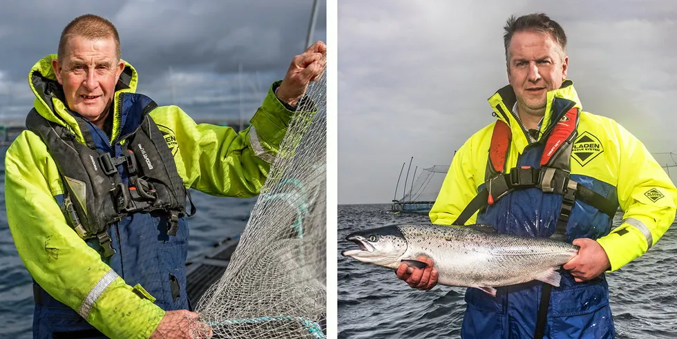 Cooke Aquaculture Scotland's Robert Peterson and Stewart Rendall.