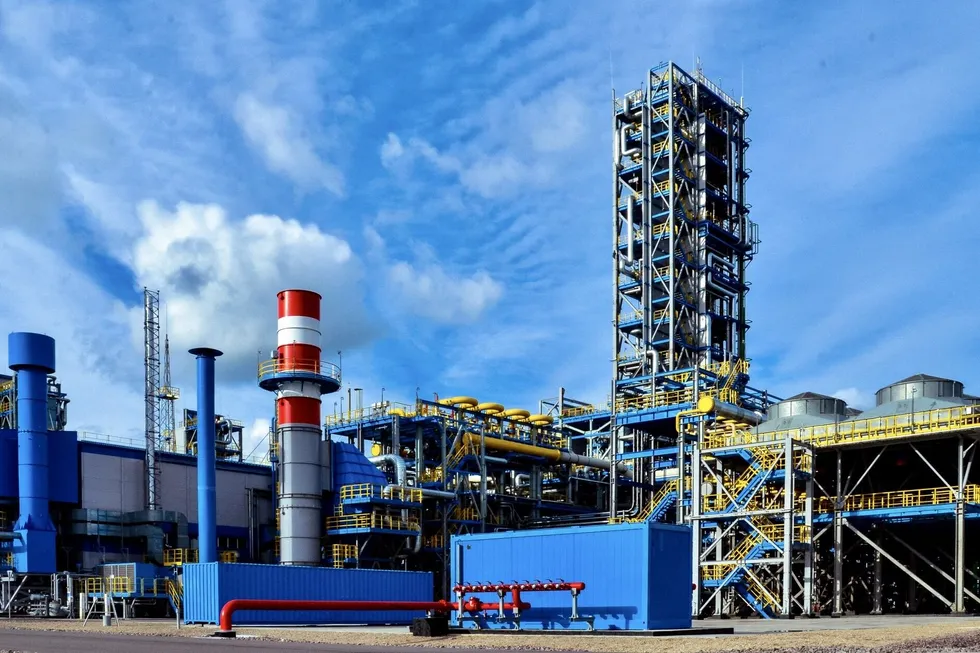 Portovaya LNG facilities in Russia.