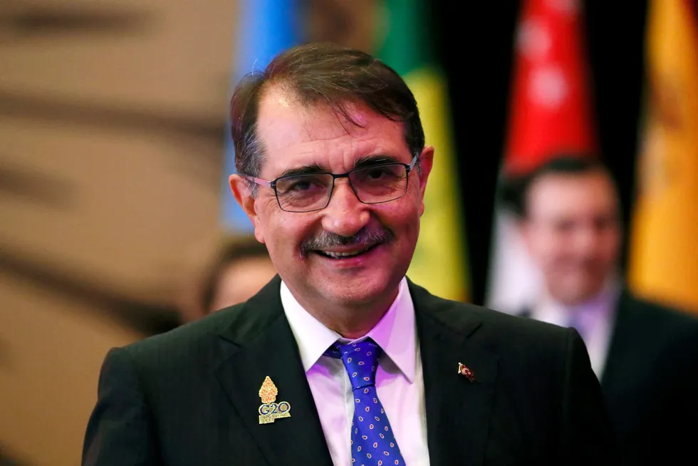 Gas deal: Turkish Energy and Natural Resources Minister Fatih Donmez.