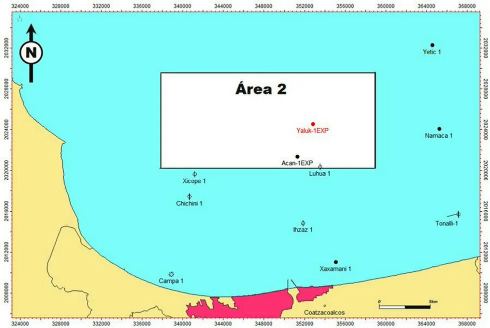 Area 2: Off Mexico
