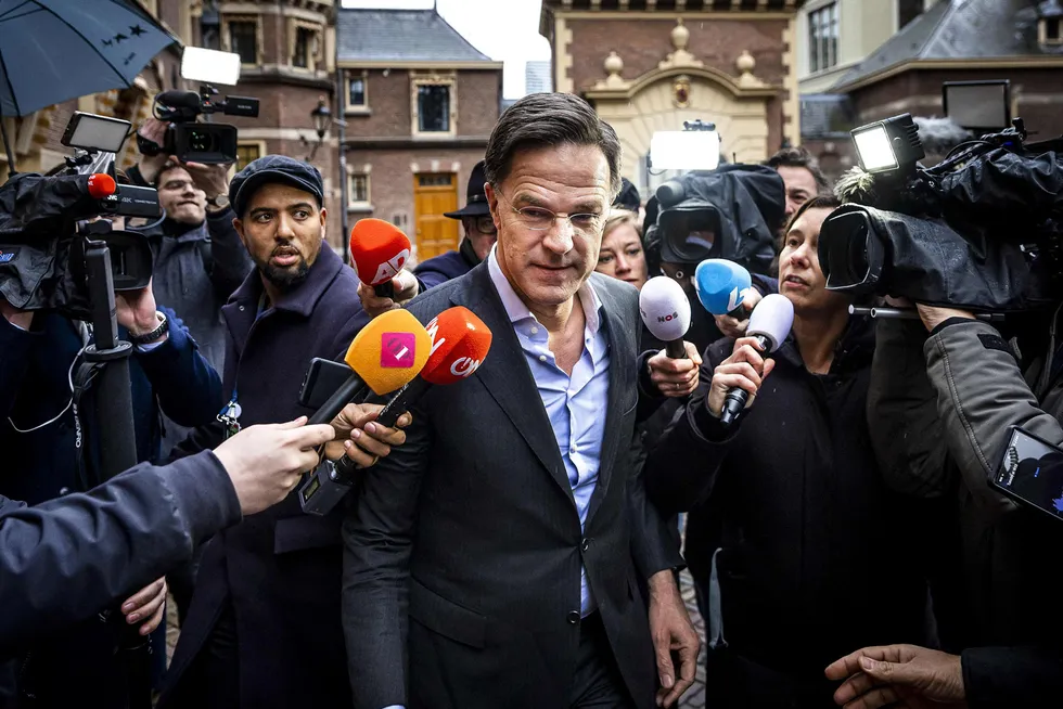 Exclusion order: Netherlands Prime Minister Mark Rutte.